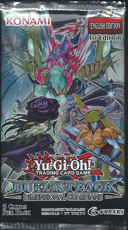 Duelist Pack Dimensional Guardians Booster Pack x5 SEALED Yu-Gi-Oh 