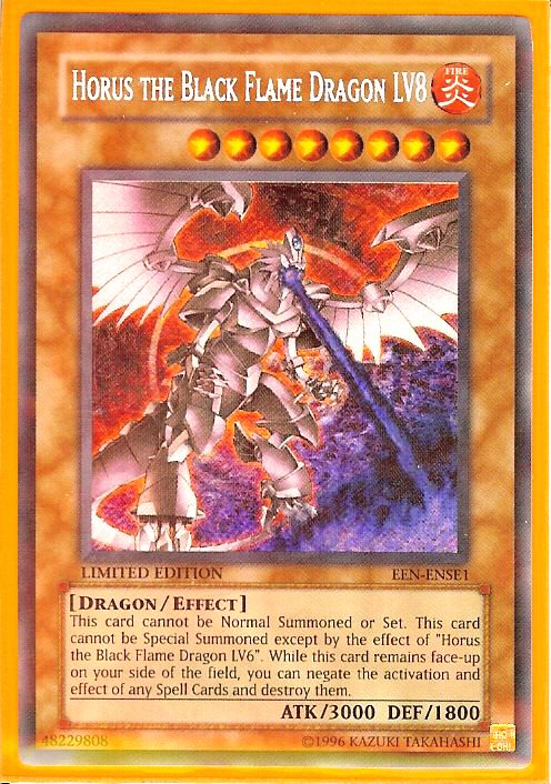 Buy Yu-Gi-Oh KONAMI Horus Black Flame Dragon LV.8 Trading Card