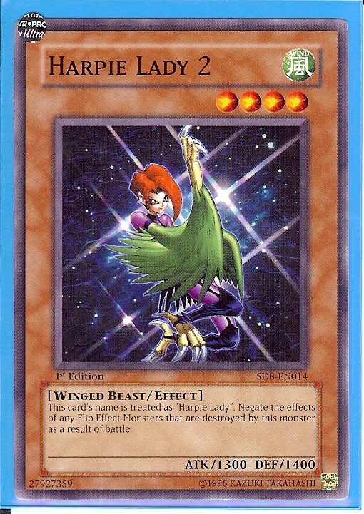 Harpie Lady Sisters SD8-EN007 Common Yu-Gi-Oh Card Mint 1st Edition New