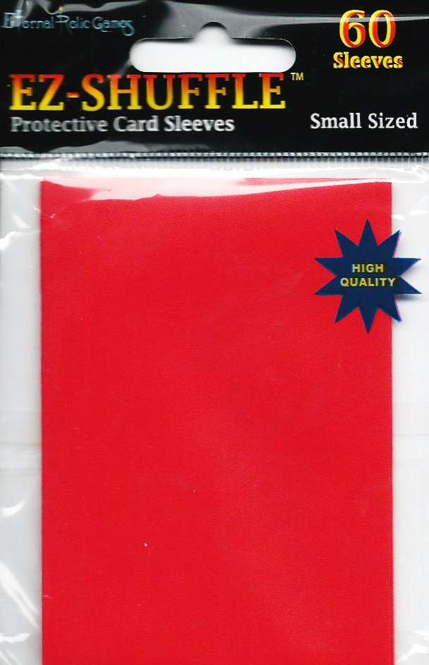 Yugioh Card Protectors Sleeves Pack Of New 60 Count Ez Shuffle Red Supplies Trading Card Mint Yugioh Cardfight Vanguard Trading Cards Cheap Fast Mint For Over 25 Years