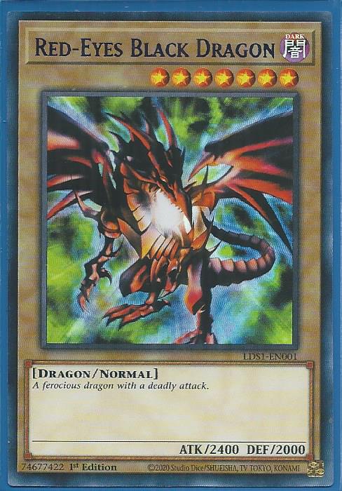 Yu-gi-oh lds1-en019 red-eyed vision lds1-fr019 vf/common 