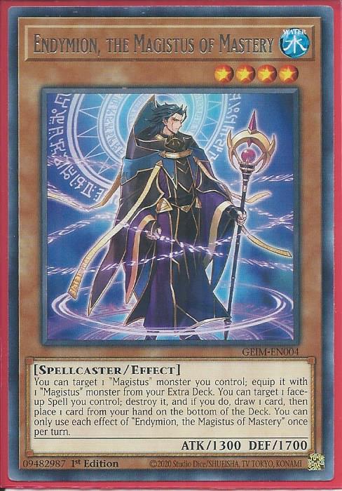 GEIM-EN053 Aleister The Invoker Of Madness Collector's Rare Yugioh Card Marked 