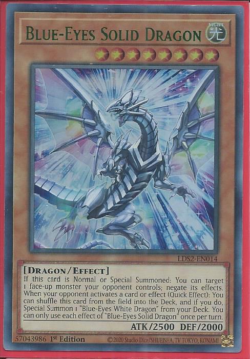 LDS2-EN029 Rage with Eyes of Blue Ultra Rare 1st Edition Mint YuGiOh Card 