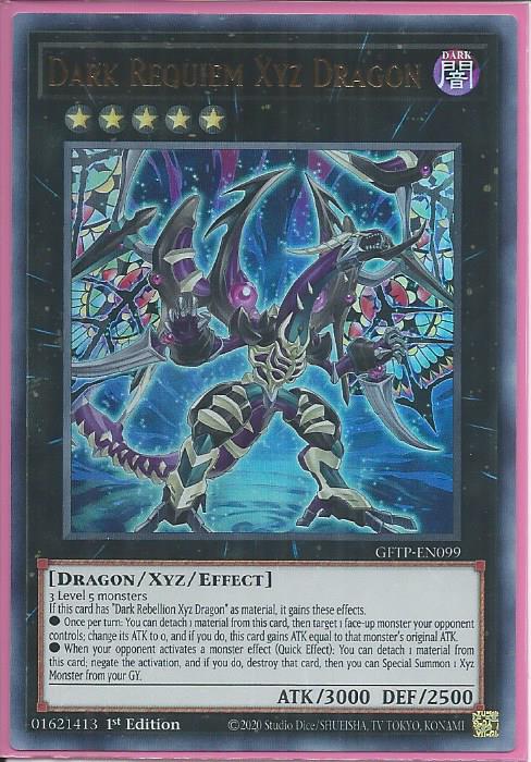 Dark Requiem Xyz Dragon GFTP-EN099 Ultra Rare Yu-Gi-Oh Card 1st Edition New