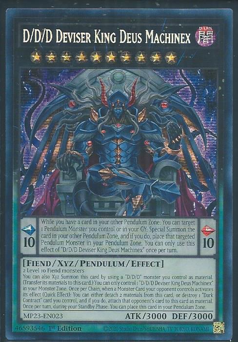 MP23-EN023 D/D/D Deviser King Deus Machinex – Prismatic Secret Rare - 25th Anniversary Tin: Dueling Heroes | Trading Card Mint - Yugioh, Cardfight Vanguard, Trading Cards Cheap, Fast, Mint For Over 25 Years MP23-EN023 D/D/D Deviser King Deus Machinex – Prismatic Secret Rare - 25th Anniversary Tin: Dueling Heroes | Trading Card Mint - Yugioh, Cardfight Vanguard, Trading Cards Cheap, Fast, Mint For Over 25 Years